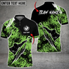Custom Player Billiards 8 Ball Grunge Multi Color Options Personalized Name 3D Polo Shirt, Gift for Billiards Lovers