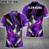 Custom Bowling And Pins Speed Fire Multicolor Option Customized Name 3D Shirt, Idea Gift for Bowler