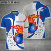 Custom Bowling Ball And Pins Flame Basic Multicolor Option Customized Name 3D Shirt, Idea Gift for Bowler