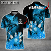 Custom Flame Phoenix Bowling And Pins Customized Name 3D Shirt, Gift for Bowling Lovers