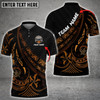Custom Polynesian Pattern Bowling And Pins Multicolor Option Customized Name 3D Polo Shirt, Bowling Polo Shirt