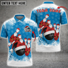 Custom Merry Xmas Bowling And Pins Multicolor Option Customized Name 3D Polo Shirt, Gift for Bowling Lovers
