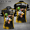 Custom Coolspod Billiards Camo Polygon Pattern Multicolor Option Customized Name 3D Polo Shirt