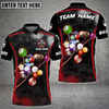 Custom Coolspod Billiards Camo Polygon Pattern Multicolor Option Customized Name 3D Polo Shirt
