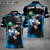 Custom Coolspod Billiards Camo Polygon Pattern Multicolor Option Customized Name 3D Polo Shirt