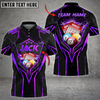 Custom Coolspod Bingo Grunge Thunder Multicolor Option Customized Name 3D Polo Shirt, Gift for Bowling Players