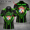 Custom Coolspod Bingo Grunge Thunder Multicolor Option Customized Name 3D Polo Shirt, Gift for Bowling Players