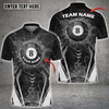 Custom Coolspod Personalized Billiard Black Ball 8 Water and Thunder Player Polo Shirt, Perfect Shirt for Billiard Lovers