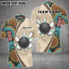 Custom Coolspod Bowling And Pins Mandala Pattern Multicolor Option Customized Name 3D Polo Shirt