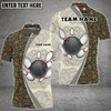 Custom Coolspod Bowling And Pins Mandala Pattern Multicolor Option Customized Name 3D Polo Shirt