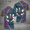 Custom Coolspod Bowling And Pins Mandala Pattern Multicolor Option Customized Name 3D Polo Shirt