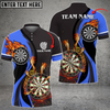Custom Coolspod Dart Fire Personalized Name, Multicolor Dart Team Name 3D Polo Shirt
