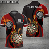 Custom Coolspod Dart Fire Personalized Name, Multicolor Dart Team Name 3D Polo Shirt