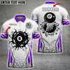 Custom Billiards Ball 8 Colourful Personalized 3D Polo Shirt, Billiard Rift Polo Shirt for Pooler