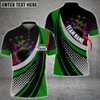 Custom Bowling And Pins Square Pattern Multicolor Option Customized Name 3D Shirt