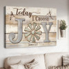 Today I Choose Joy, Hummingbird Poster Poster and Canvas