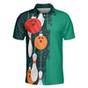 Bowling Men Polo Shirt - Christmas Pattern Polo Shirt For Men - Best Bowling Gift For Men - Perfect Gift For Friend, Family, Bowling Lovers