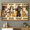 Farmer Gift, Goat Poster, Be Strong When You Are Weak Be Brave When You Are Scared Poster and Canvas