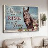 Horse Poster, In The Morning When I Rise Give Me Jesus Poster and Canvas