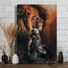 Lion Poster, Jesus Decor, Warrior Poster Poster and Canvas
