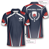 Custom Red Black Blue Sport Style Custom Pickleball Shirts for Men