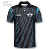 Custom Grey Blue Sports Style Custom Pickleball Shirts for Men