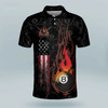 Custom 3D All Over Print Skull Mind Game Billiard Polo Shirt, Custom Billiard ball for Team, Men's Billiard Polo Shirts