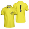 Caution Beware Of Flying Discs Short Sleeve Polo Shirt, Yellow Skull Polo Shirt, Best Golf Shirt For Men, Polo Shirt Gift For Men Disc Golfers