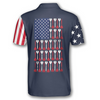 Personalized Name Dart Flag American Polo Unisex Shirt, Dart Flag Shirt, Gift For Him