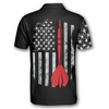 Custom 3D All Over Print Darts American Flag Skull Custom Darts Shirts for Men