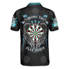 Born To Play Darts Shirt For Men Polo Shirt, Black Darts Shirt, Top Gift Idea For Male Darts Players