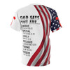 God Says You Are Strong Chosen American Flag Jesus All Over Printed Shirts