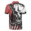 Men Polo Shirt - Blade Mens Golf Red Short Sleeve Golf Polo Shirt, Skull Polo Shirt, Best Golf Shirt For Men
