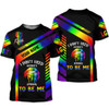 Custom Personalized LGBT Shirt With Name, I Don't Need Anyone's Approval To Be Me, Proud Ally 3D Shirt