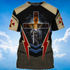 Knight Templar Of God 3D Full Print T Shirt