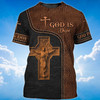 God Is Dope T Shirt God Jesus 3D Shirt Men Women Leather Pattern