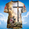 Knight Templar Tshirt Kneel Before Jesus Shirt Men Women