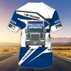 Custom Name Truck Driver T Shirt Labour Day Gift For A Trucker Man