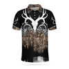 Skull Deer Hunter Hunting Men Polo Shirt, Fishing Solves Most My Problems Hunting Solves The Rest Polo Shirt, Cool Hunting Shirt For Men, Gift For Hunting Lovers