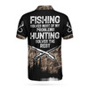Skull Deer Hunter Hunting Men Polo Shirt, Fishing Solves Most My Problems Hunting Solves The Rest Polo Shirt, Cool Hunting Shirt For Men, Gift For Hunting Lovers