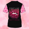 Custom Breast Cancer 3D Tee Shirt, Personalized Tshirt For Breast Cancer Awareness