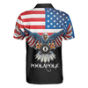 Billiards American Eagle Poolaholic Men Polo Shirt, Cool American Flag Billiards Shirt For Men, Best Billiards Gift Idea, Gift For Billiards Lovers