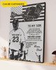 Custom To My Son, I Want You To Believe Deep In Your Heart Poster and Canvas