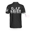 Custom Golf And Beer That'S Why I'M Here Custom Polo Shirt, Personalized American Flag Golf Shirt For Beer Lovers Coolspod