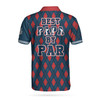 Best Papa By Par Argyle Pattern Custom Polo Shirt, Personalized Polo Shirt, Best Golf Shirt For Men Coolspod