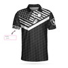 Custom Weekend Forecast Drinking Custom Golf Polo Shirt, Personalized Black American Flag Golf Shirt For Men Coolspod