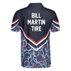 Bowling Men Polo Shirt - Bowling Seamless Pattern Men Polo Shirt, Bill Martin Tire Shirt For Men - Perfect Gift For Friend, Family, Bowling Lovers