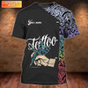 Custom 3D Print Tattoo Men Shirt, Custom Tshirt For Tattoo Shop, Best Gift For A Tattoo Artist
