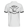 Golf Is My Therapy Golf Polo Shirt, Black And White Golf Love Polo Shirt, Best Golf Shirt For Men