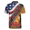 Cool American Flag Veteran Men Polo Shirt, Lest We Forget Veteran Polo Shirt, Meaningful Gift Idea For Veterans